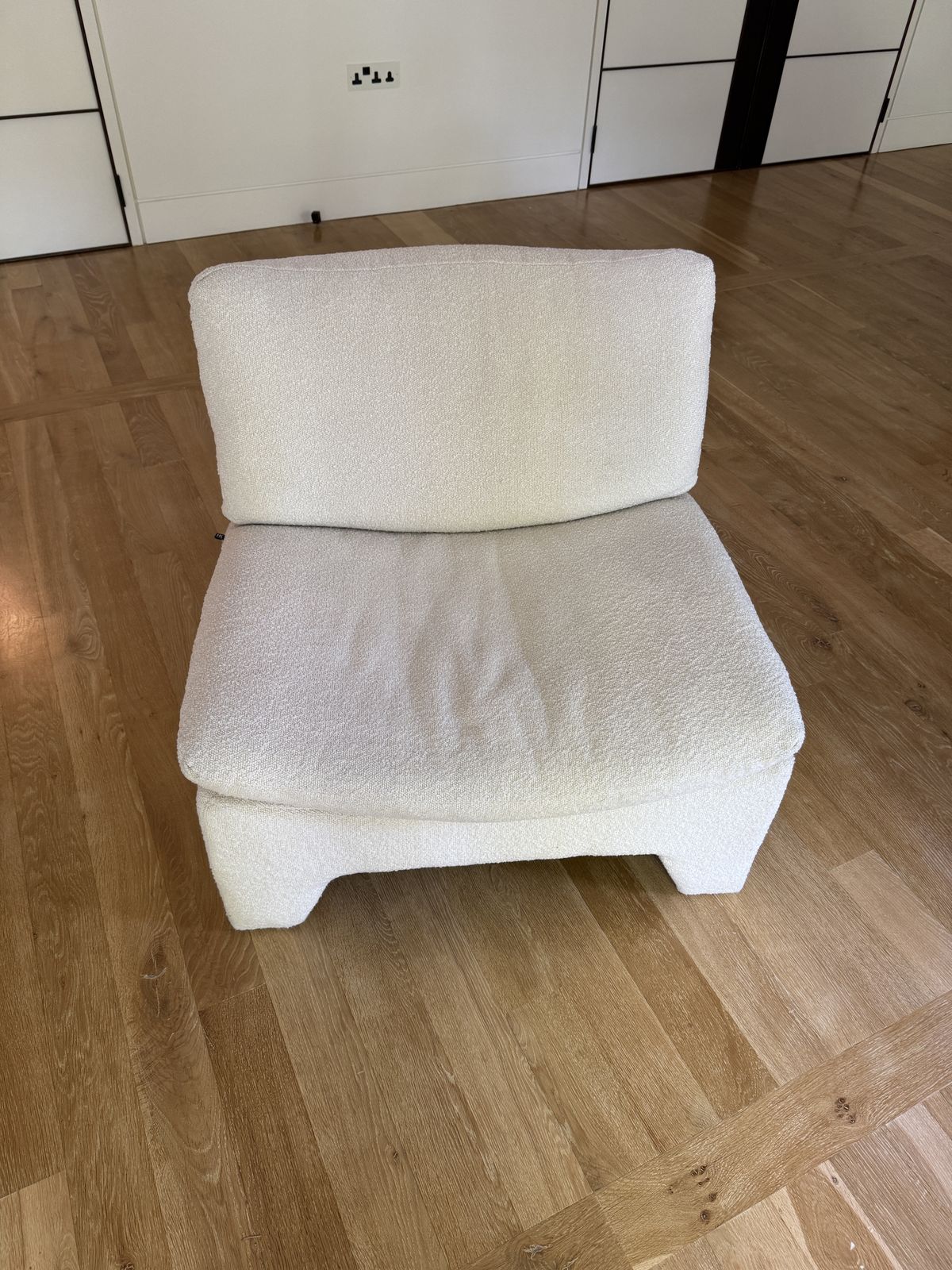 Hkliving Retro Lounge Fauteuil   Boucle Cream Cream Perfect Condiiton photo for sale