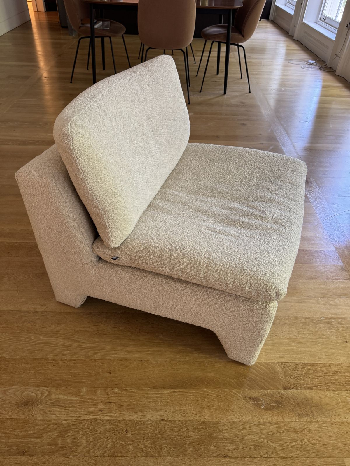 Hkliving Retro Lounge Fauteuil   Boucle Cream Cream Perfect Condiiton photo 500.0
