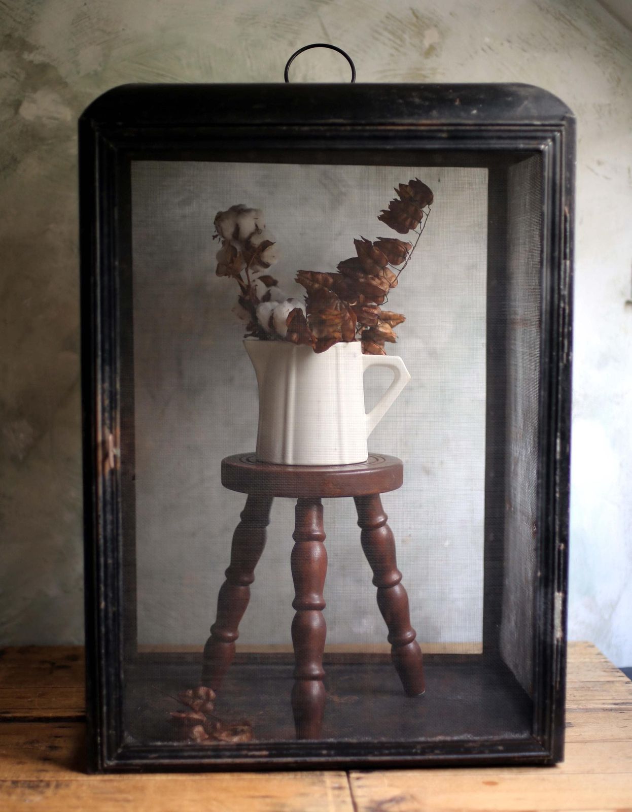 photo furniture Breton Stool Milkmaid Stool Rustic Wooden French Bullseye Antique Bobbin Furniture