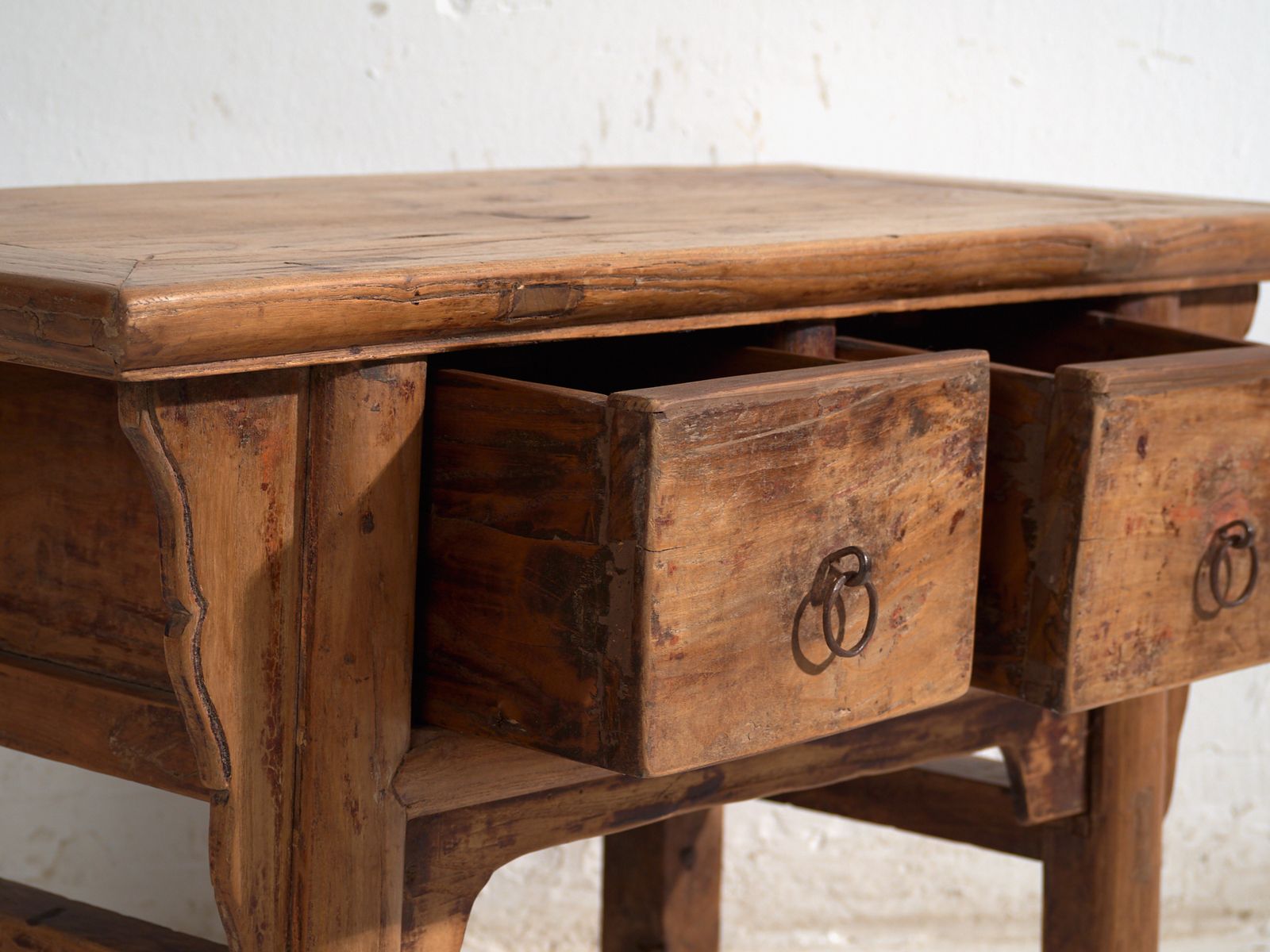 Shanxi Low Console In Elm With Drawers – China, Circa 1930 photo 947.0