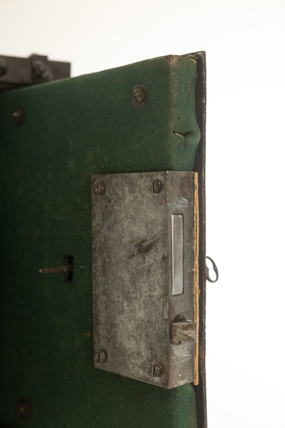 photo for sale Bauche. Antique Small Metal Travel Safe. Napoleon III Period.