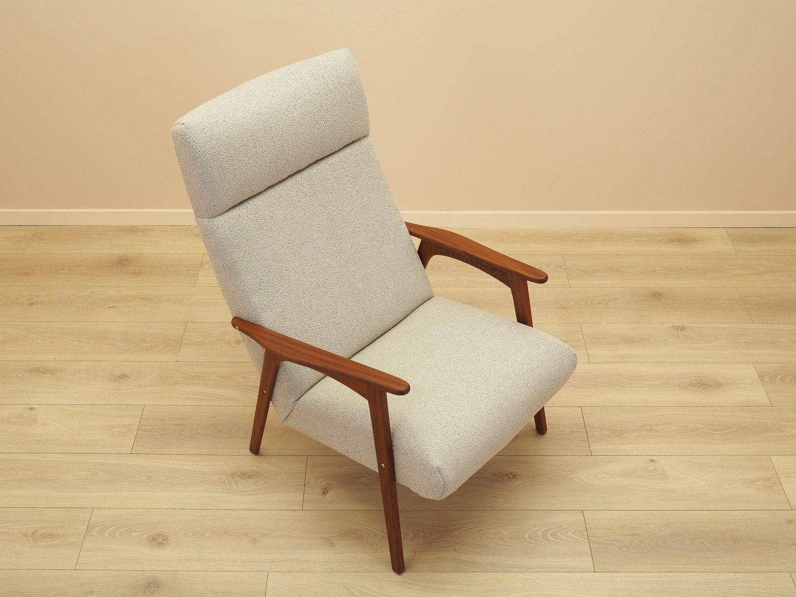 Teakhouten fauteuil, Deens design, jaren 1970, gemaakt in Denemarken photo vintage