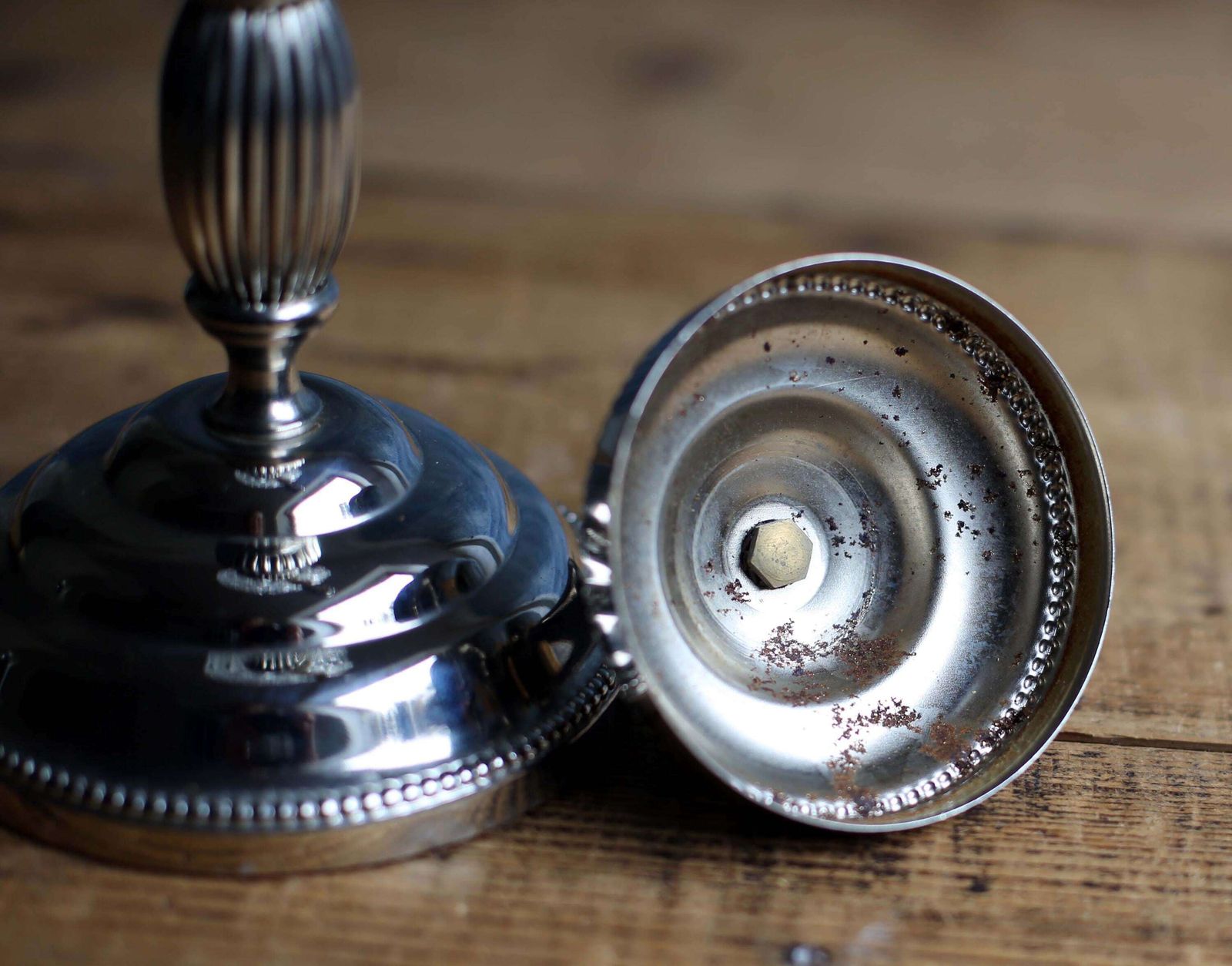 Vintage French Pressed Glass Silver Plated Absinthe Water Fountain Dispenser photo vinterior