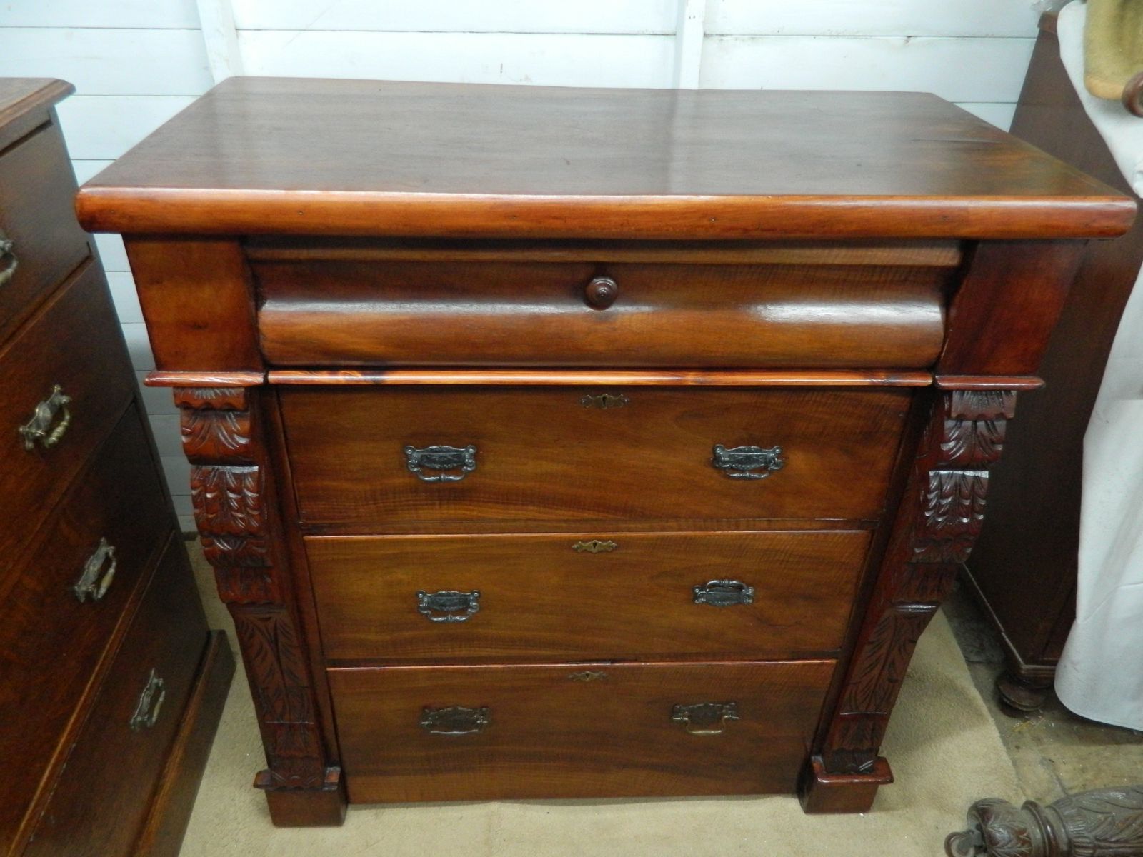 Mahogany Veneer Scotch Chest Of Drawers photo furniture