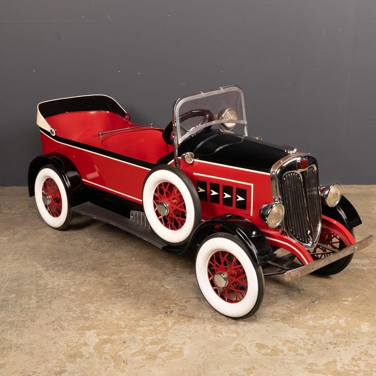 Vintage 20th Century Rare American Packard Two Seat Pedal Car photo vinterior