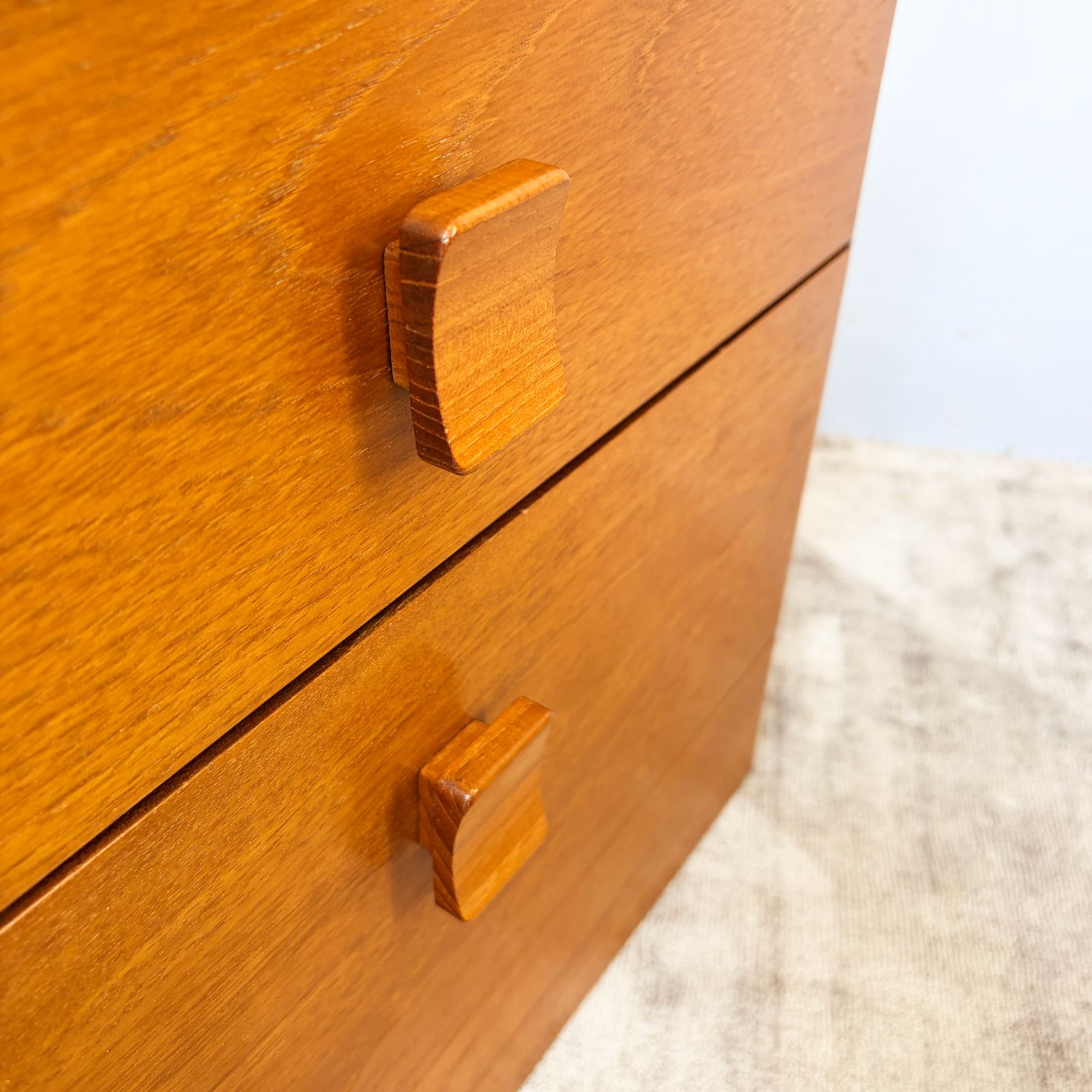Pair Of Stag Teak Bedside Cabinets   Cantata Range photo buy
