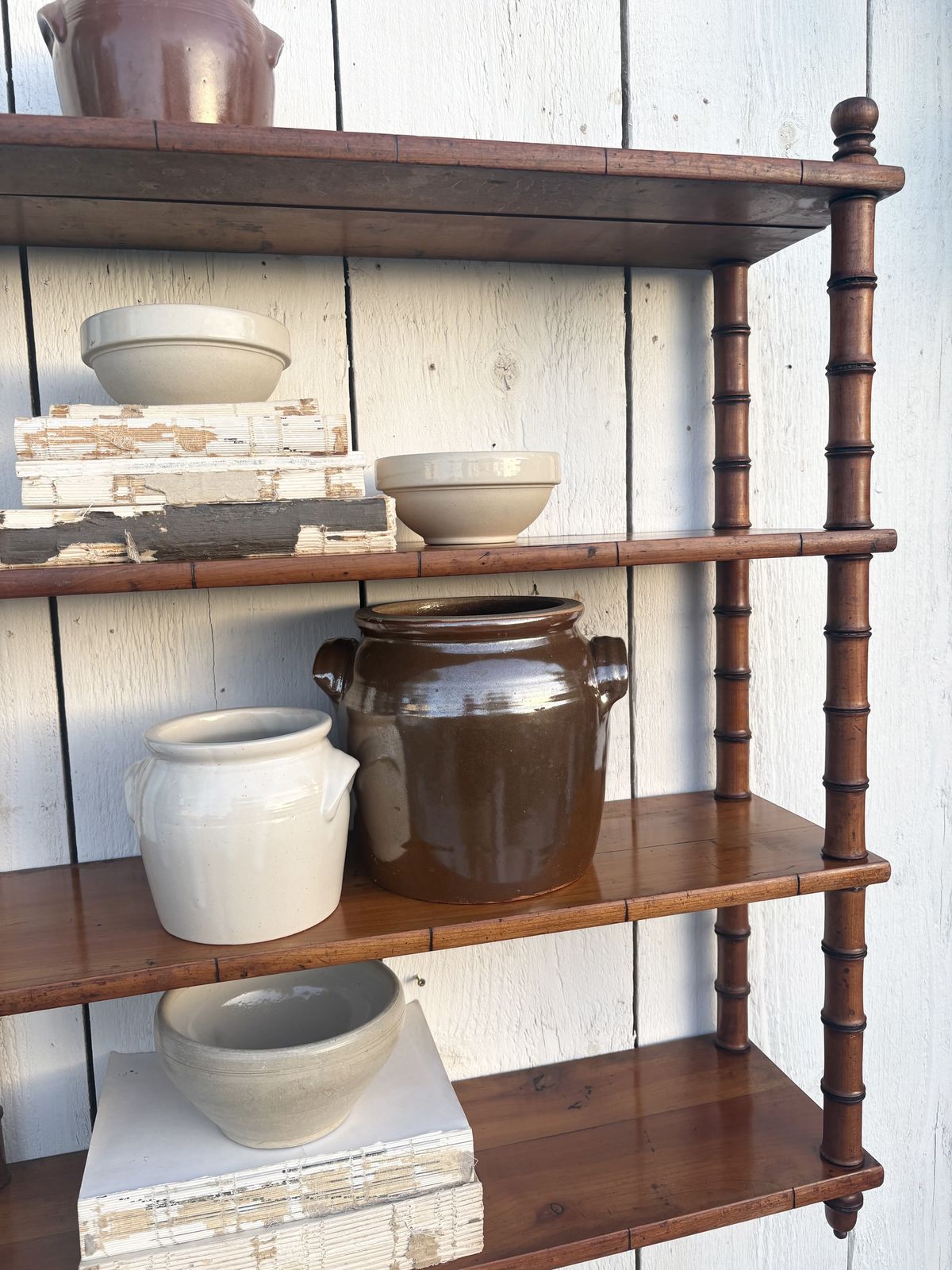 French Faux Bamboo Wall Shelves photo vinterior