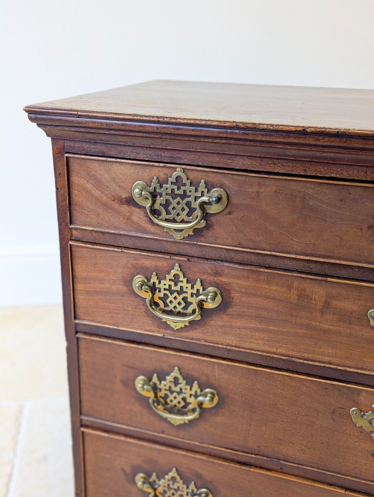 Antique George II Mahogany Chippendale Period Chest Of Drawers C.1750 photo 1850.0