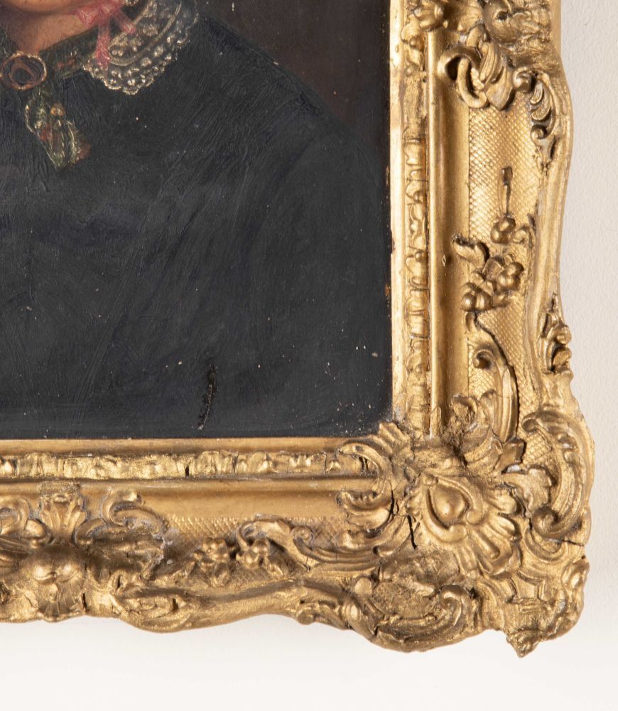 19th Century Victorian Oil Portrait Of A Lady photo for sale