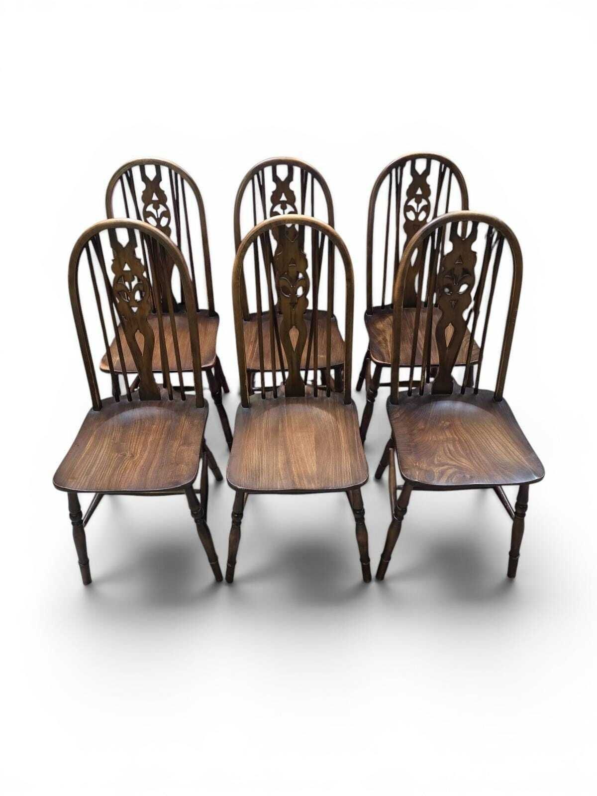 Vintage Windsor Style Dining Chairs / James Lupton & Sons Ltd / Set Of 6 / C1970 photo furniture
