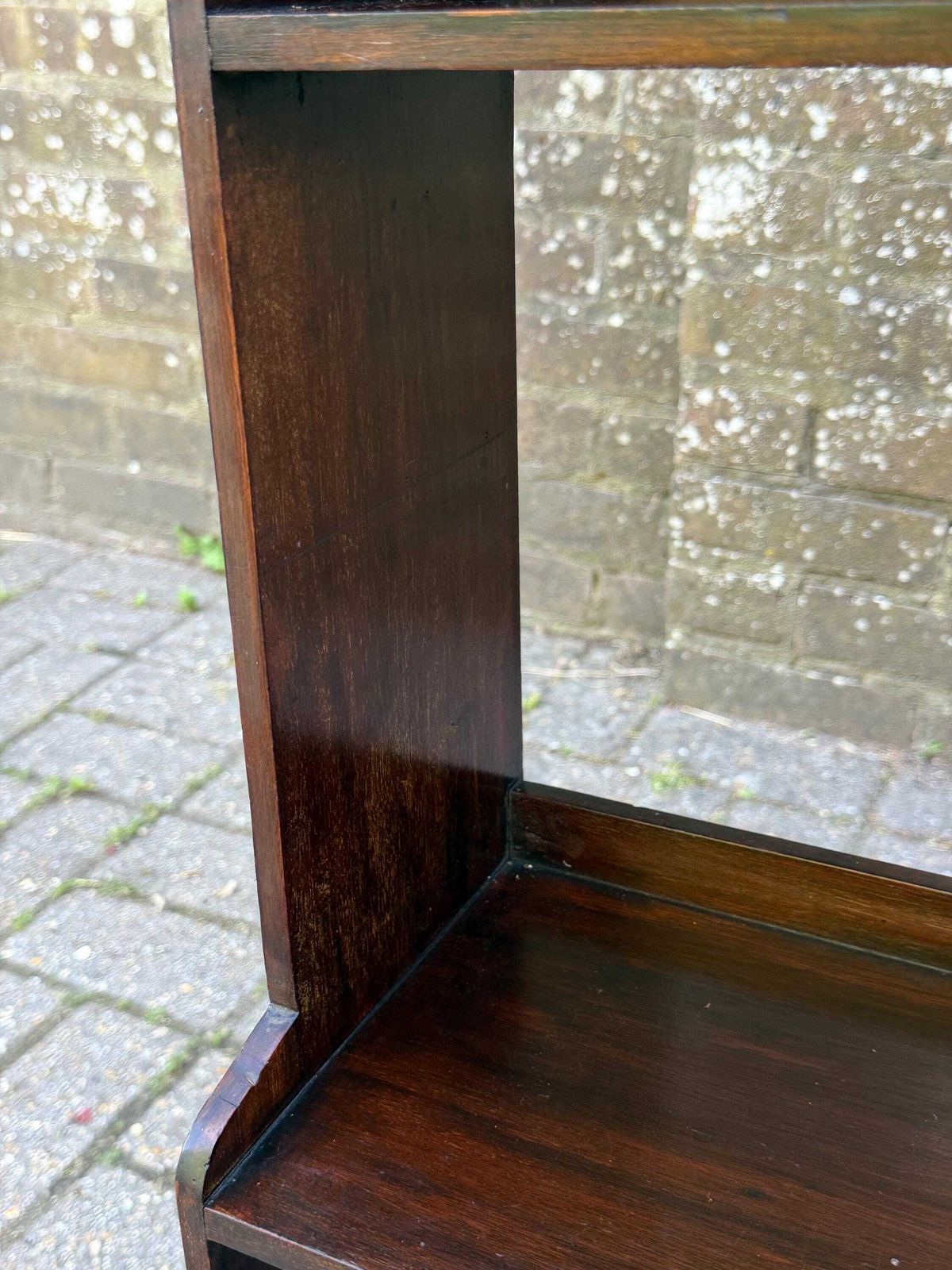 photo furniture Victorian Mahogany Open Bookcase Display Shelving Antique Parlour Furniture (54cm W, 111cm H)
