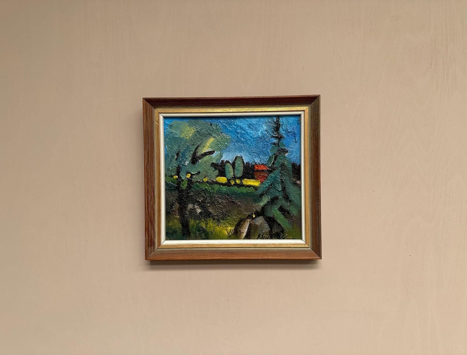 “The Red Hut” By Bo Sjööberg, Mid 20th Century photo buy
