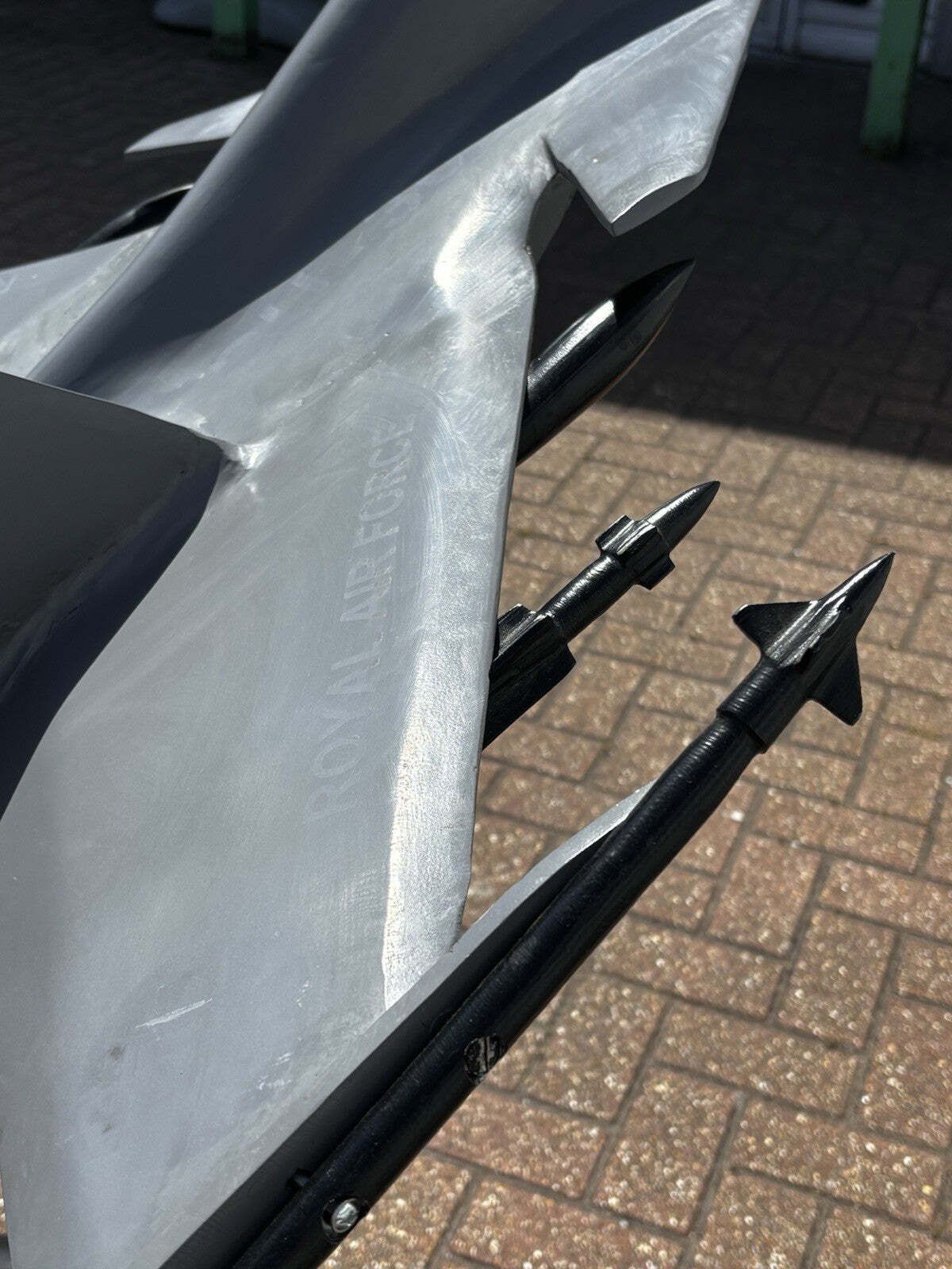 Huge Metal Model Of A Fighter Jet. Ex Museum Display Piece photo vinterior