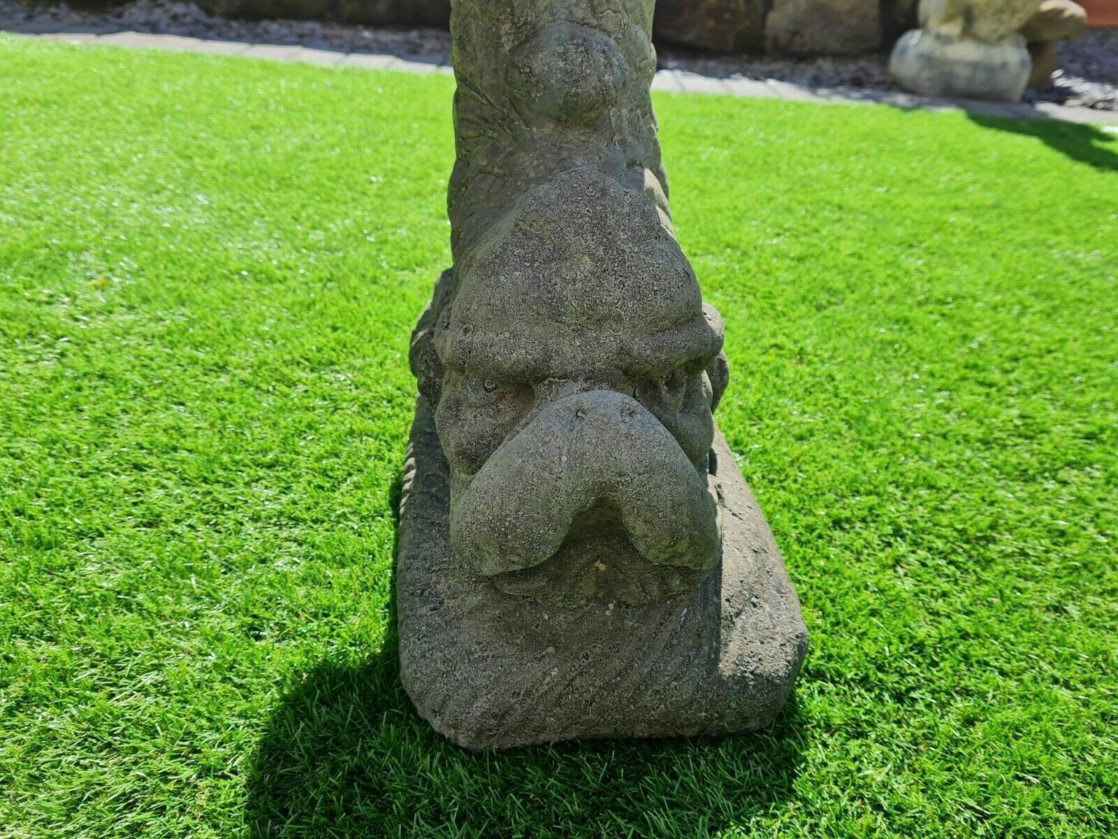 Dolphin Garden Bench Vintage Aged Green , English Stone( Delivery Available Via Our Sister Specialist Courier Company 0202. photo buy
