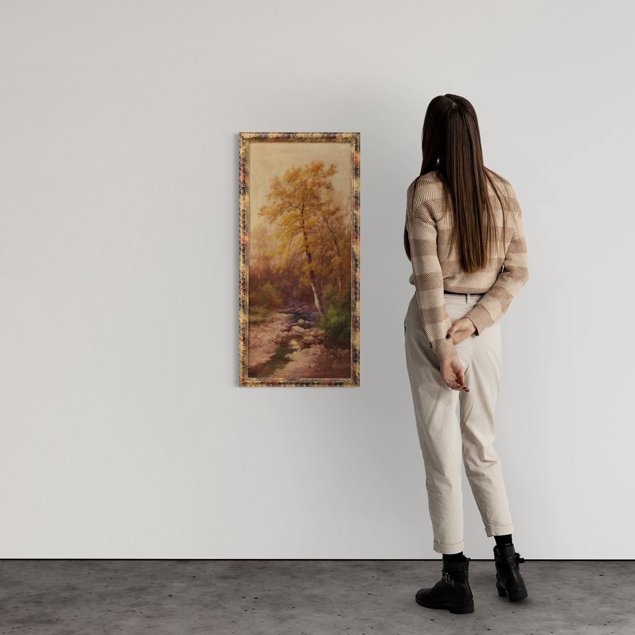 photo buy Tableau italien signé, paysage, XIXe siècle