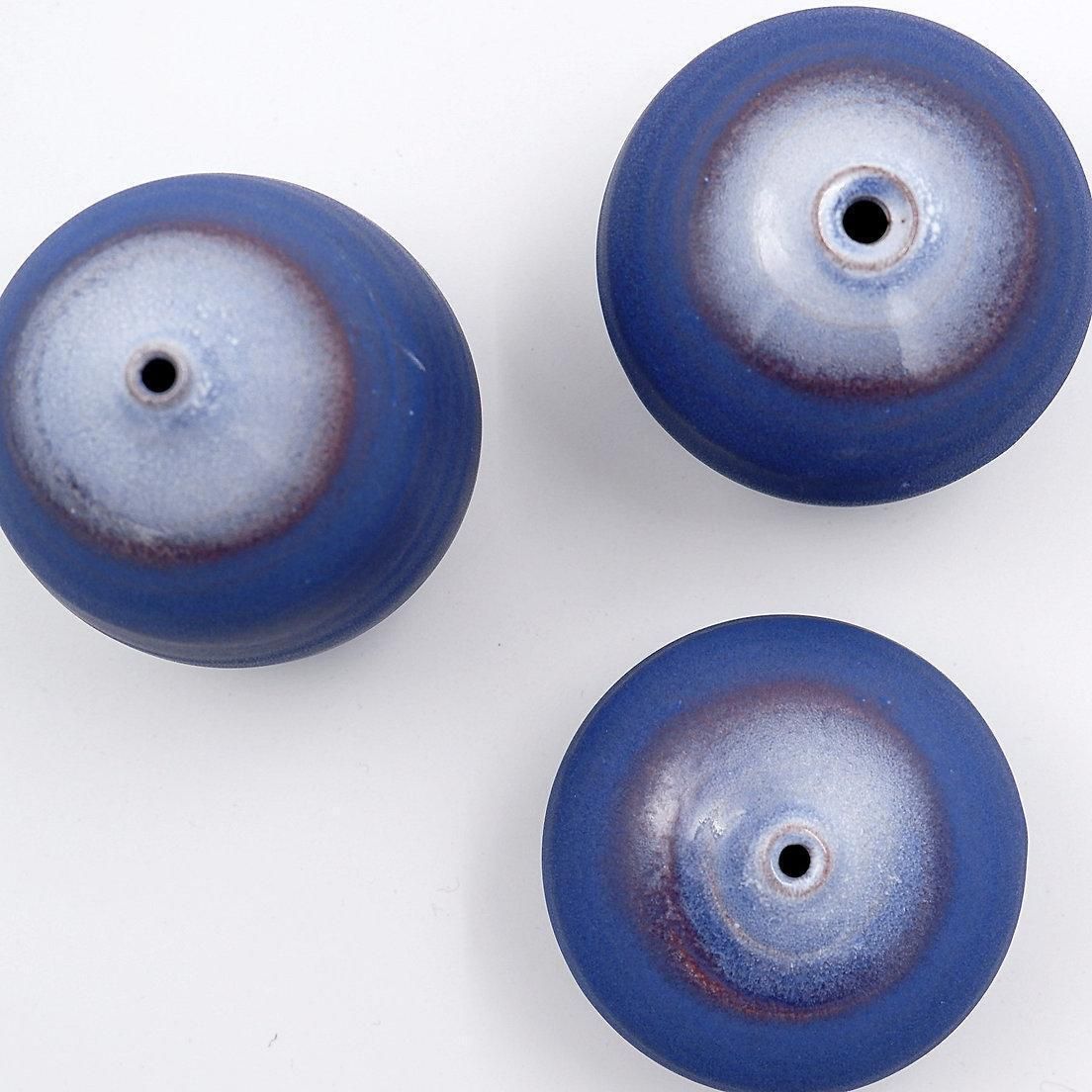 Set Of 3 Vintage Blue Miniature Ceramics By Antonio Lampecco   Belgium photo Home Decor