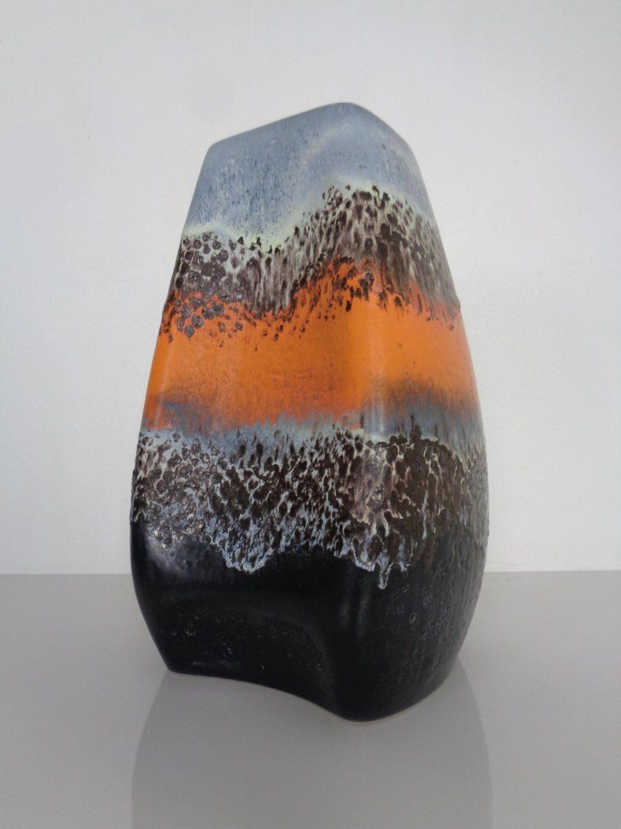 Large Relief 20/40 Ceramic Vase From Dümler & Breiden, Germany, 1970s photo for sale