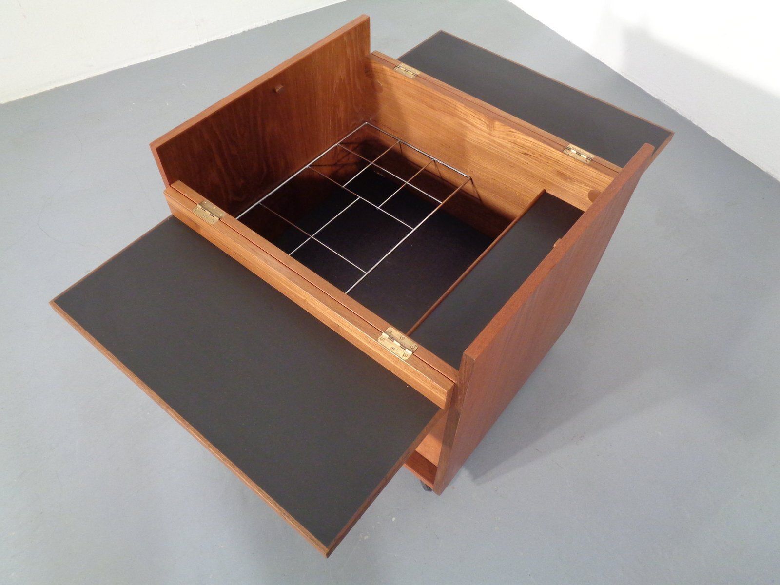 photo for sale Rollable Teak Bar From Randers Møbelfabrik, Denmark, 1960s