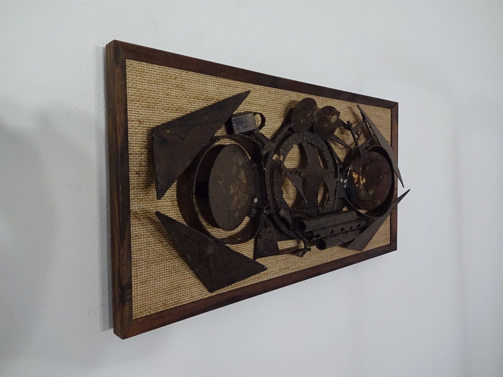 Brutalist Metal Wall Panels By Henrik Horst, Denmark, 1960s, Set Of 2 photo buy