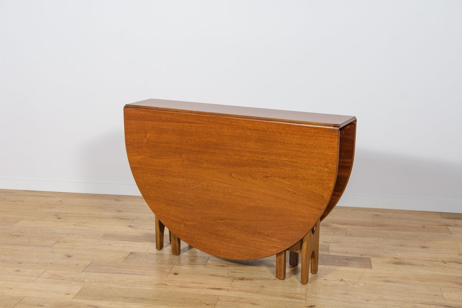 Mid Century Modern Round Drop Leaf Dining Table From Jentique, United Kingdom, 1960s photo furniture