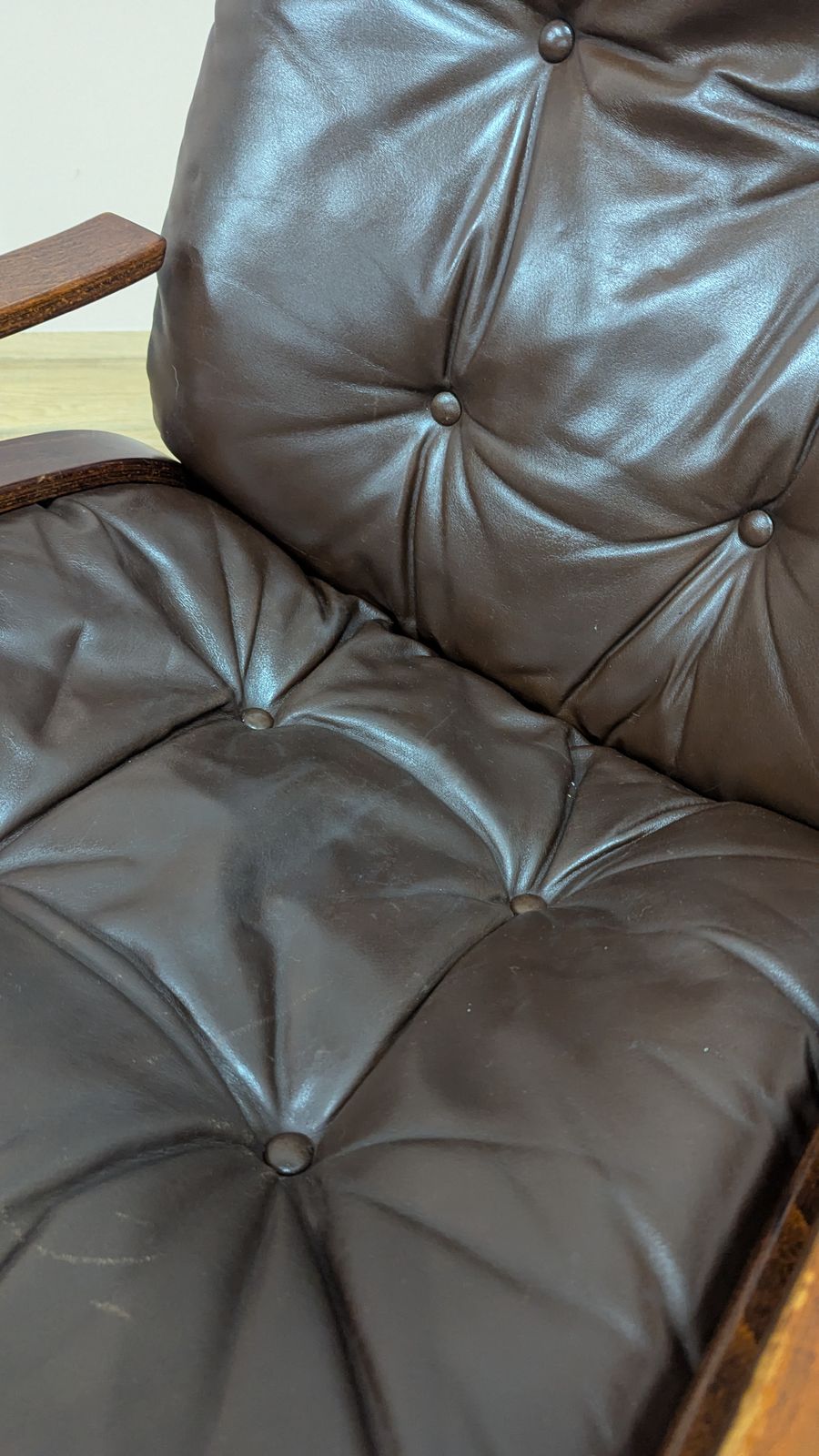 Furniture Midcentury Norwegian 1970’s Skyline Chair By Hove Mobler photo