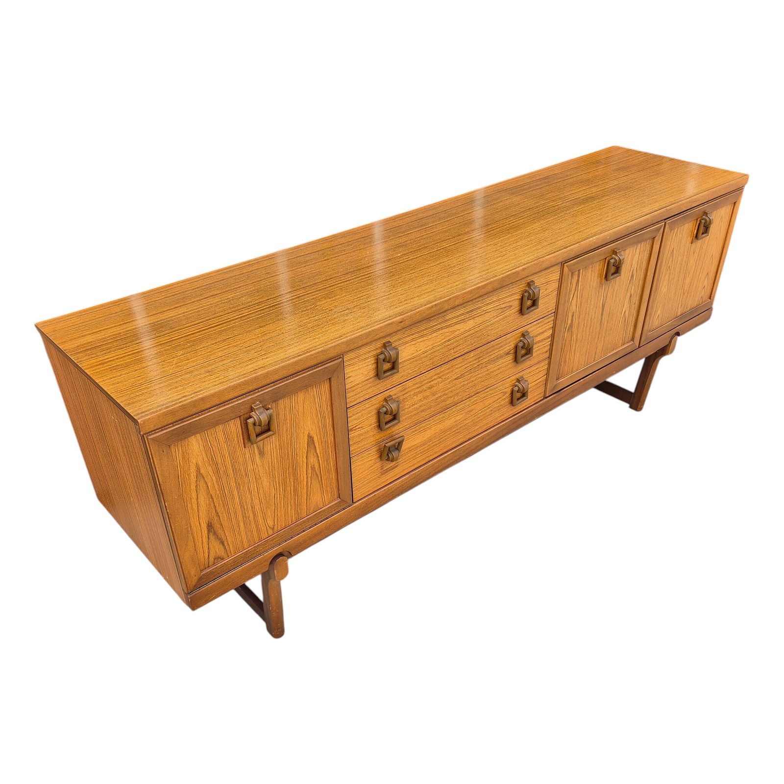Vintage Beautility Mid Century Modern Teak Sideboard | Large Mcm Credenza Cabinet | Retro Storage Unit | Danish Style Sideboard photo Furniture