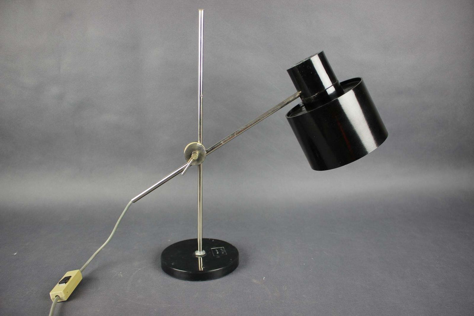 Mid Century Adjustable Chrome And Bakelite Desk Lamp, Czechoslovakia, 1950s photo buy