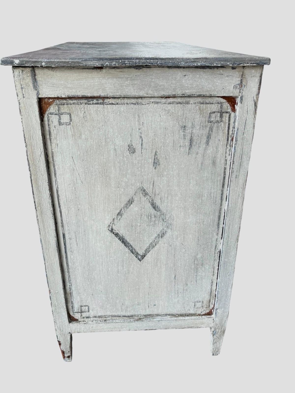 Painted Neoclassical Italian Walnut Commode, Chest Of Drawers photo 3282.0
