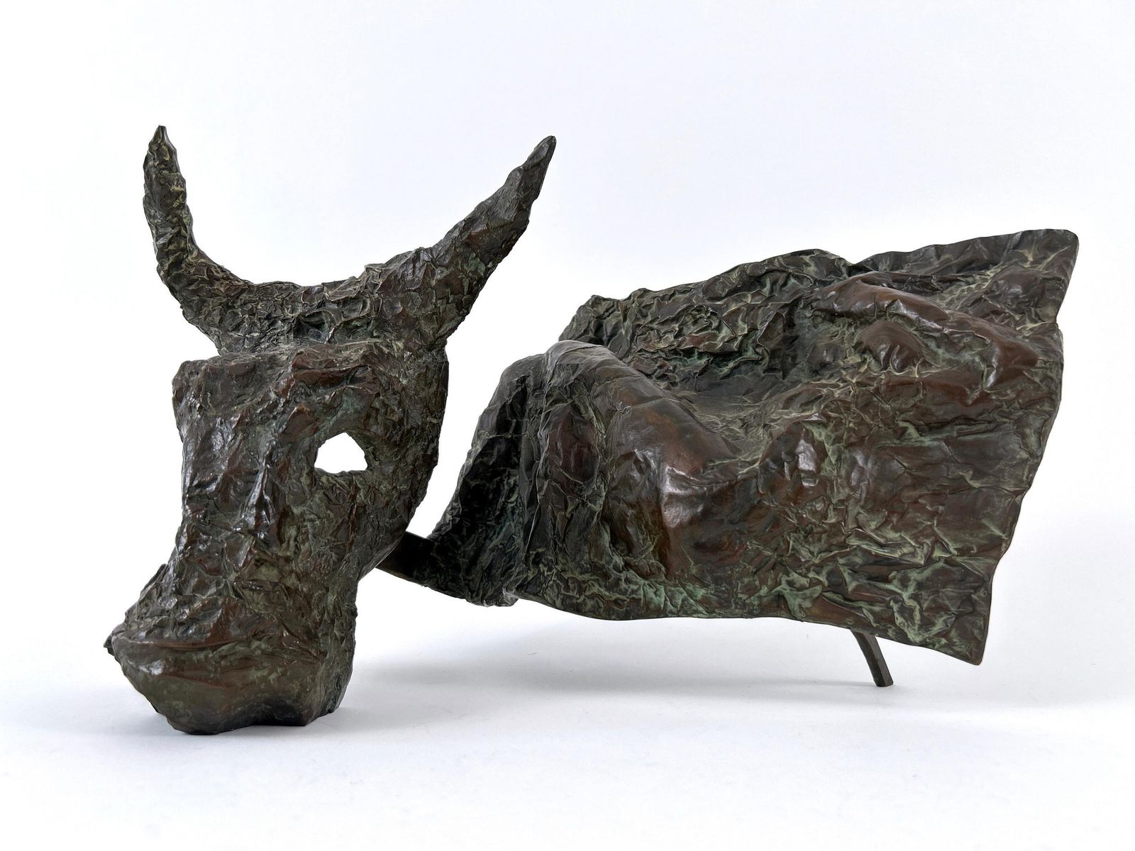 Expressionist Bronze Plastic Europa By Czech Artist Josef Klimes V/Xxv 1997 photo Art