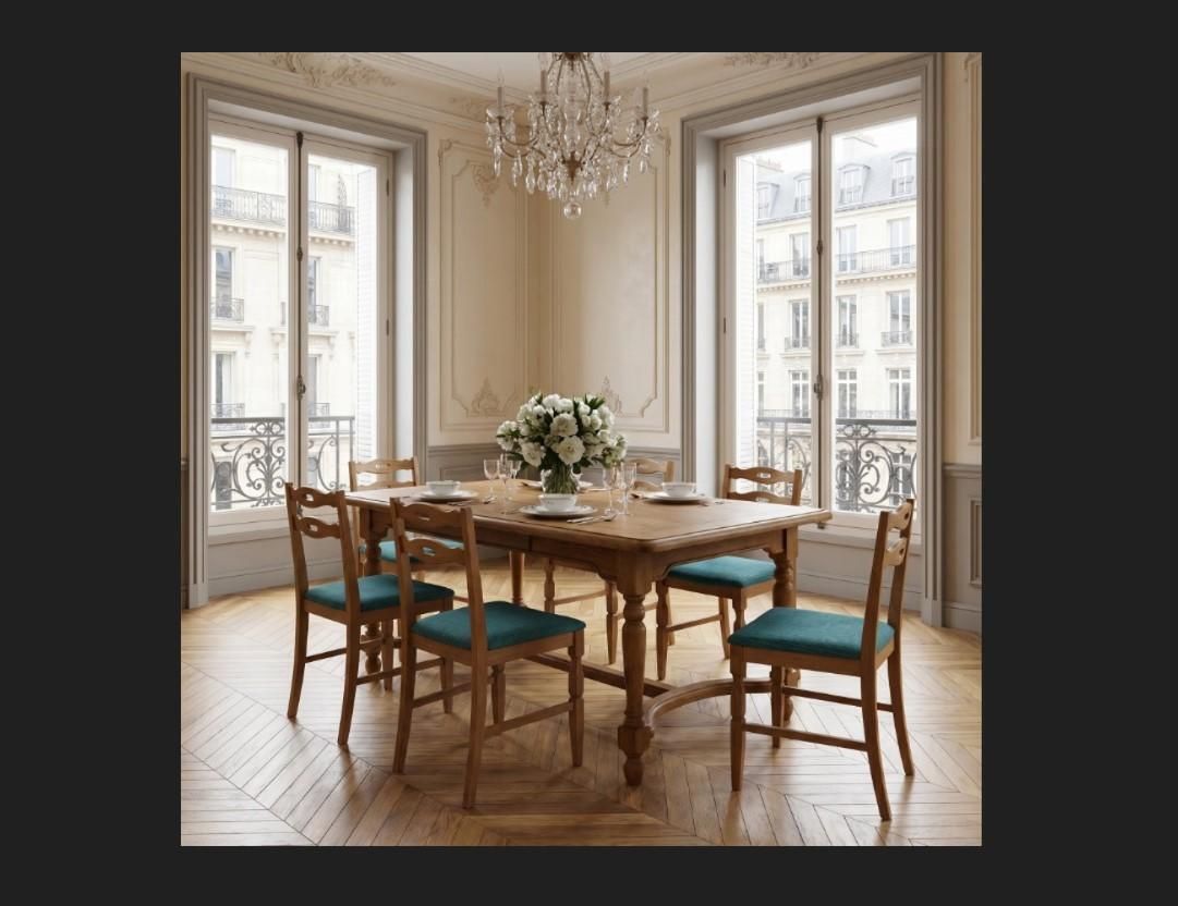 Vintage 1960s Danish Brutalist Solid Oak Dining Chair, Style Of Henning Kjærnulf photo Furniture