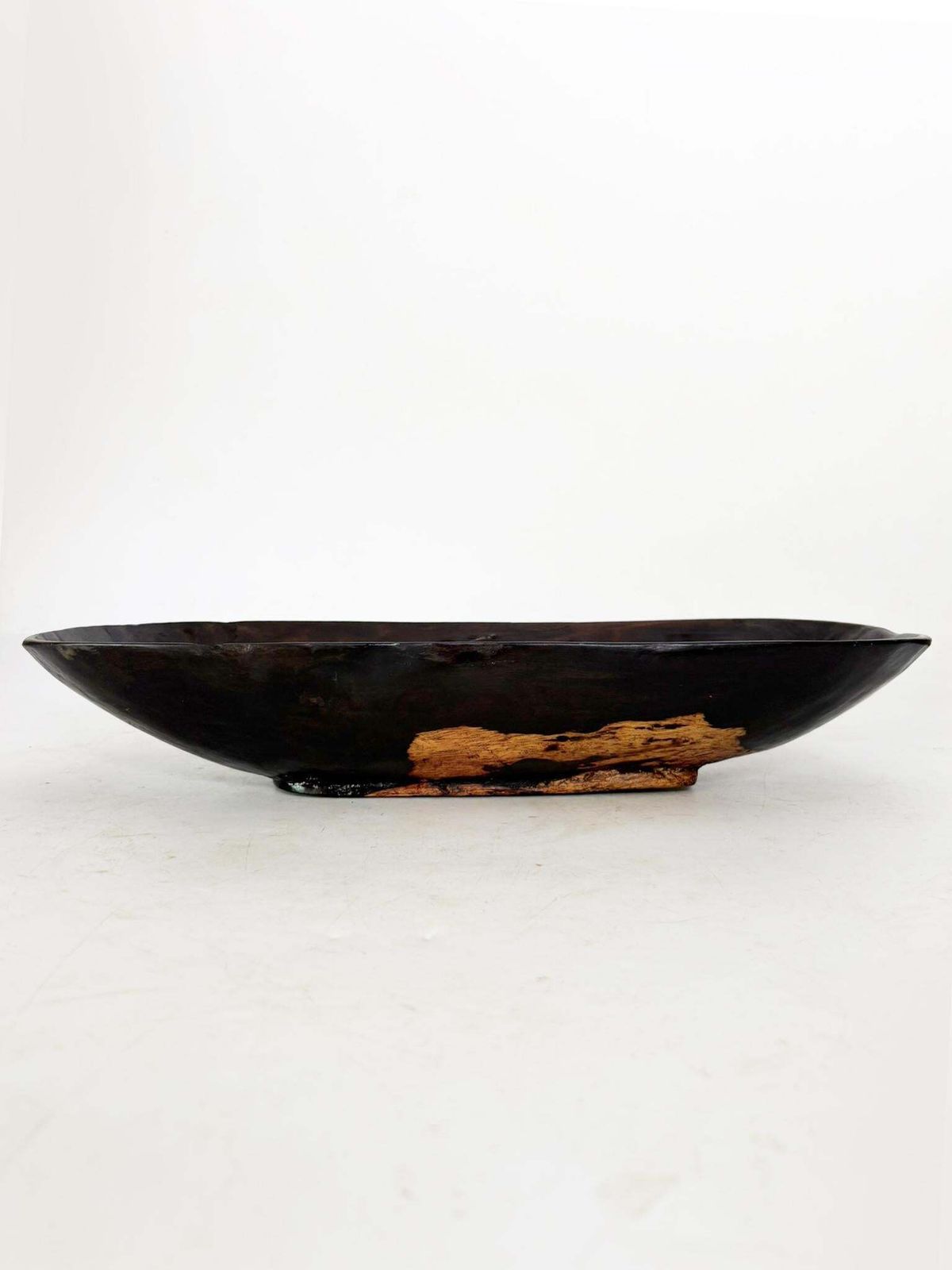 Wooden Fruit Basket With Antique Patina, France, 1960 photo vintage