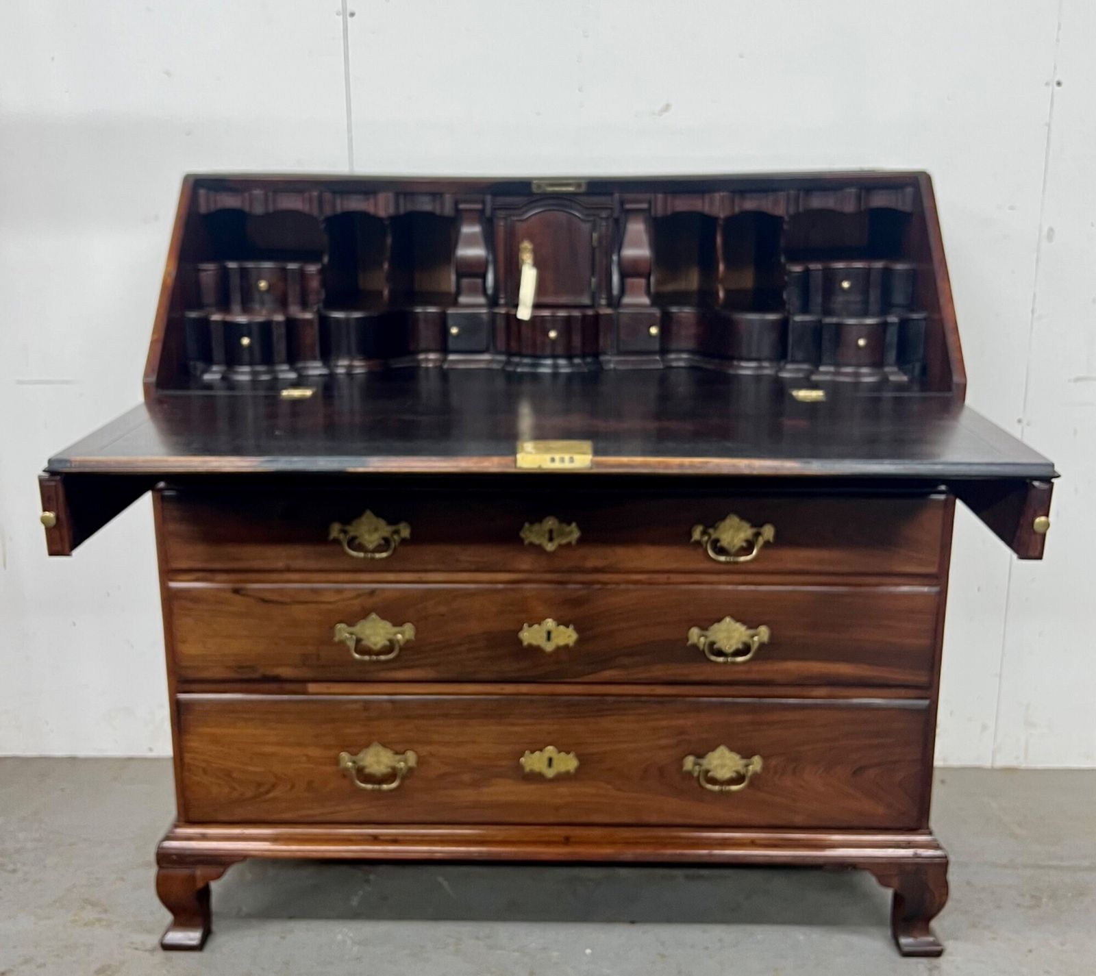 Rare Portuguese 18th.Century Solid Brazilian Rosewood Bureau