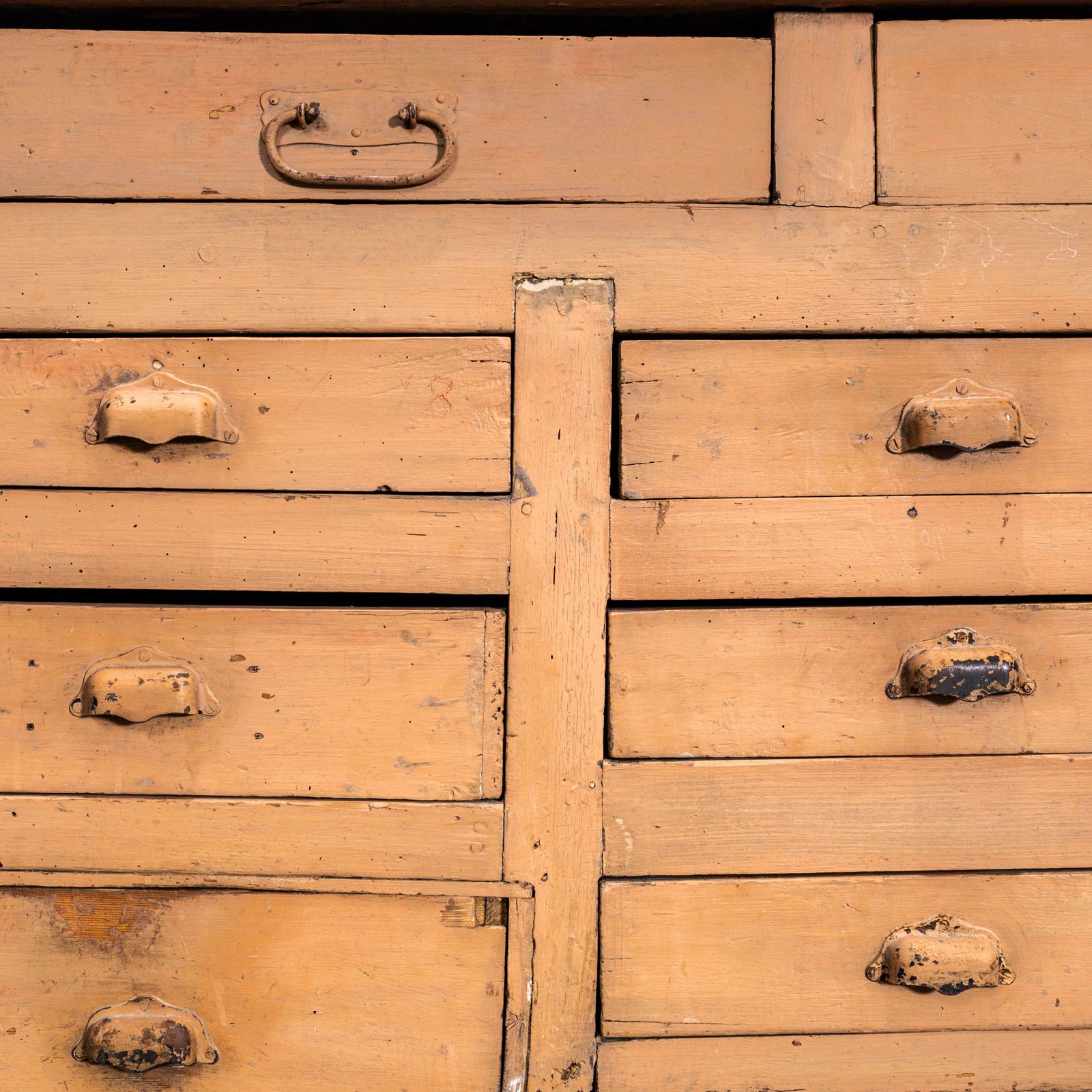 1930's Exceptional Very Large French Four Metre Bank Of Drawers photo 4750.0