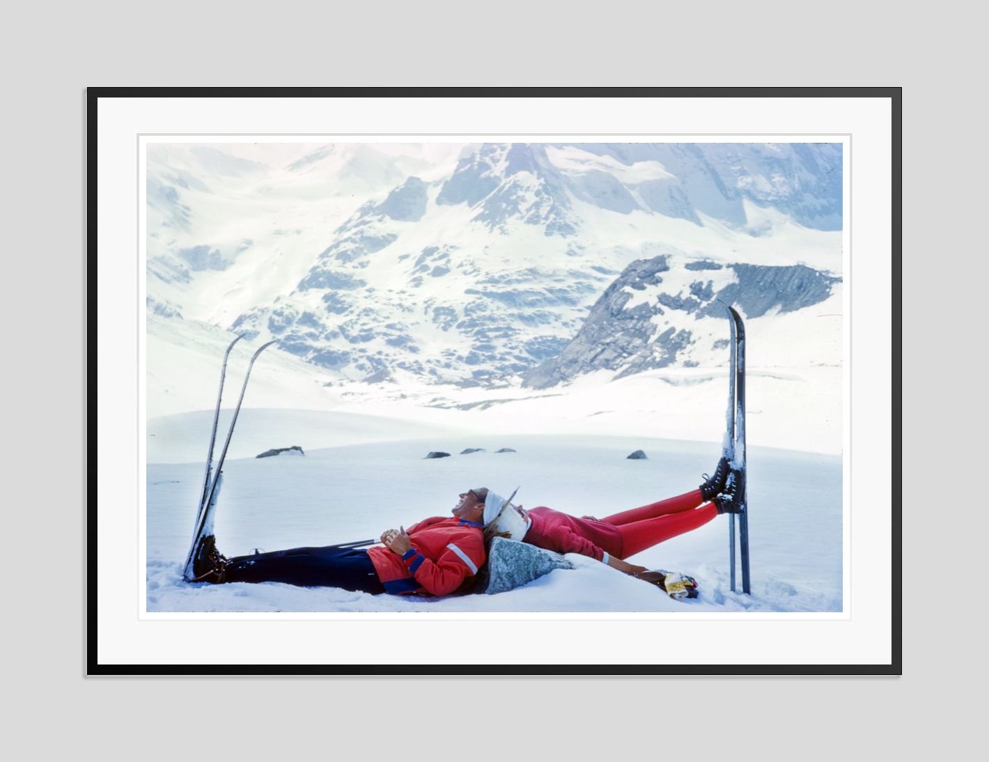 Toni Frissell 'Ski Mirror' Archival Pigment Print Framed In Black photo furniture