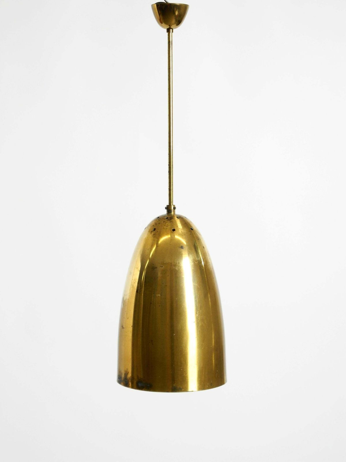 Hoogte verstelbare mid-century modern messing hanglamp photo furniture