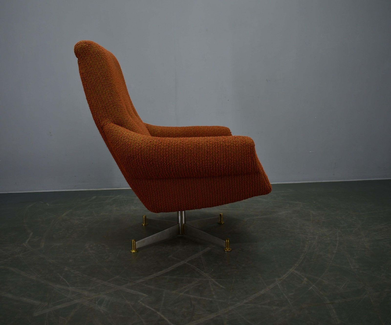 Furniture Mid Century Swivel Chair, Italian, 1969s photo