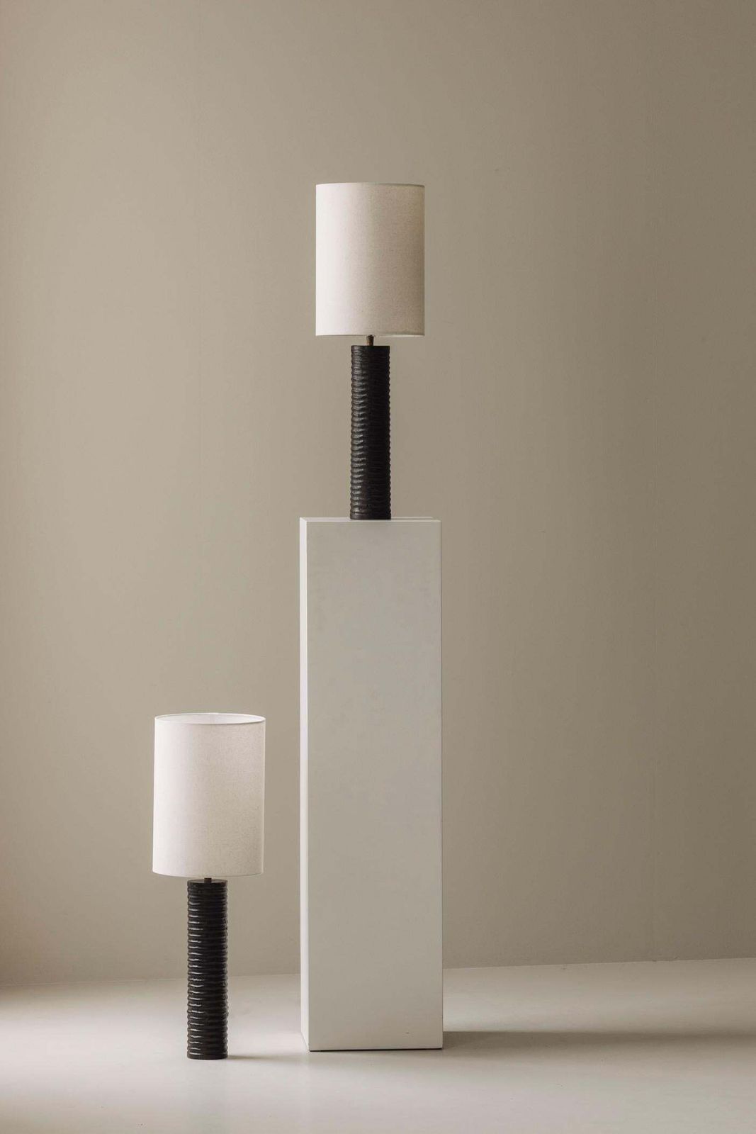 Elegant Pair Of French Wooden Carved Table Lamps From The 1970s. photo furniture