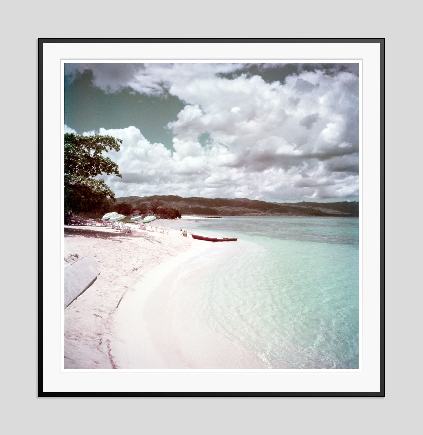 Toni Frissell 'Jamaican Shoreline' Archival Pigment Print Framed In Black photo furniture
