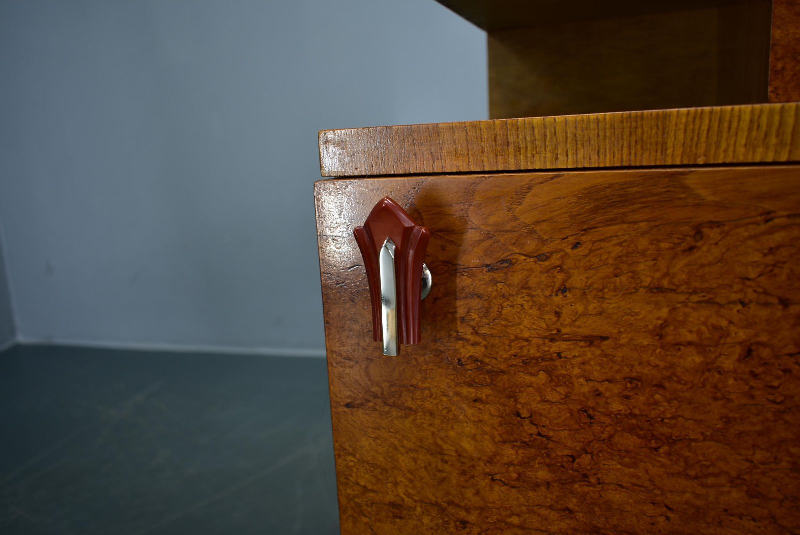 1939s Pair Of Art Deco Bedside Tables, Czechoslovakia photo 1155.0