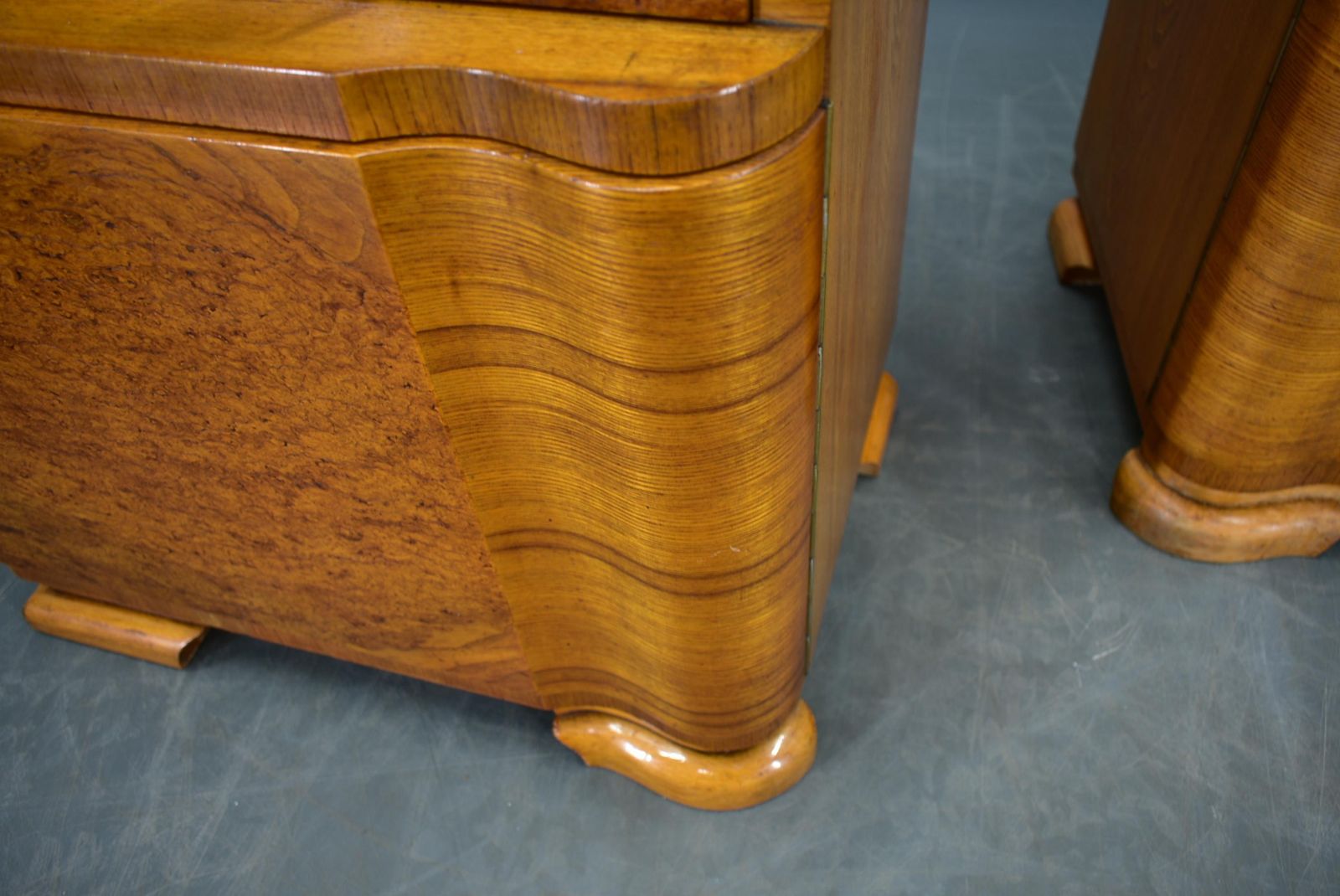 1939s Pair Of Art Deco Bedside Tables, Czechoslovakia photo vinterior