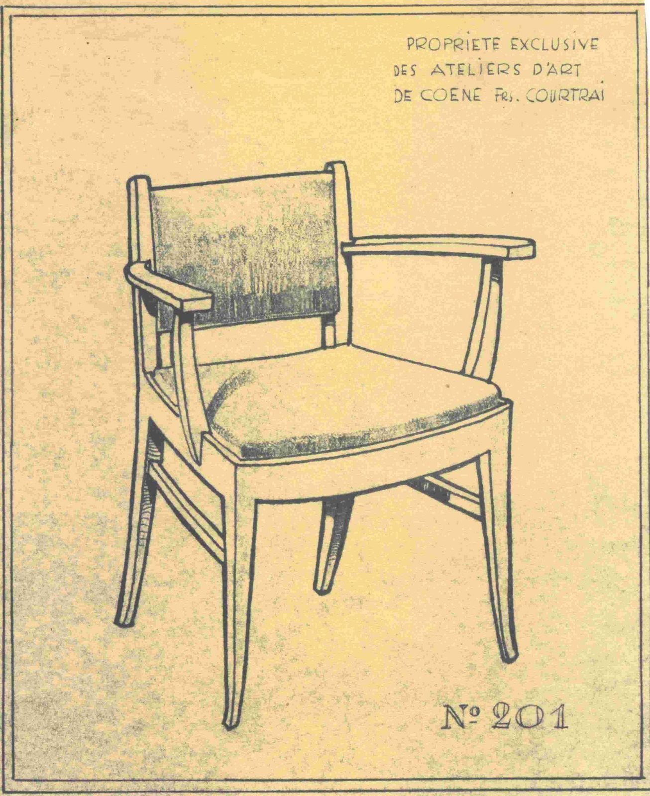 Pair Of Art Deco Armchairs, De Coene Frères, Limed Oak, Belgium Circa 1935 photo vinterior