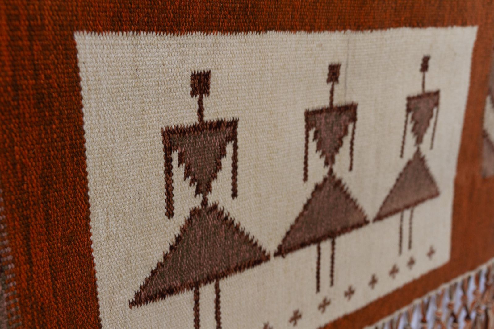 Vintage Hungarian Kelim Tapestry In Wool By éva Németh For Ziola, 1960s. photo vintage