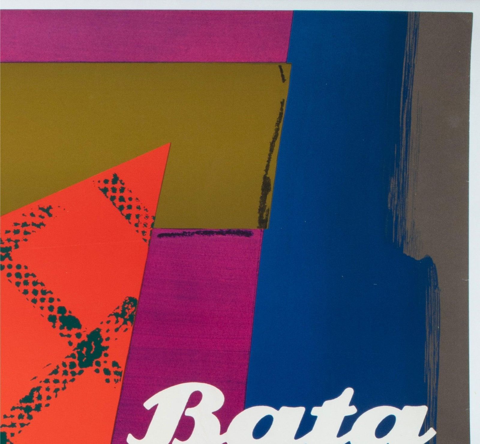 Affiche publicitaire Bata Shoes 1964, Suisse, chaussures femme, par Donald Brun photo Art