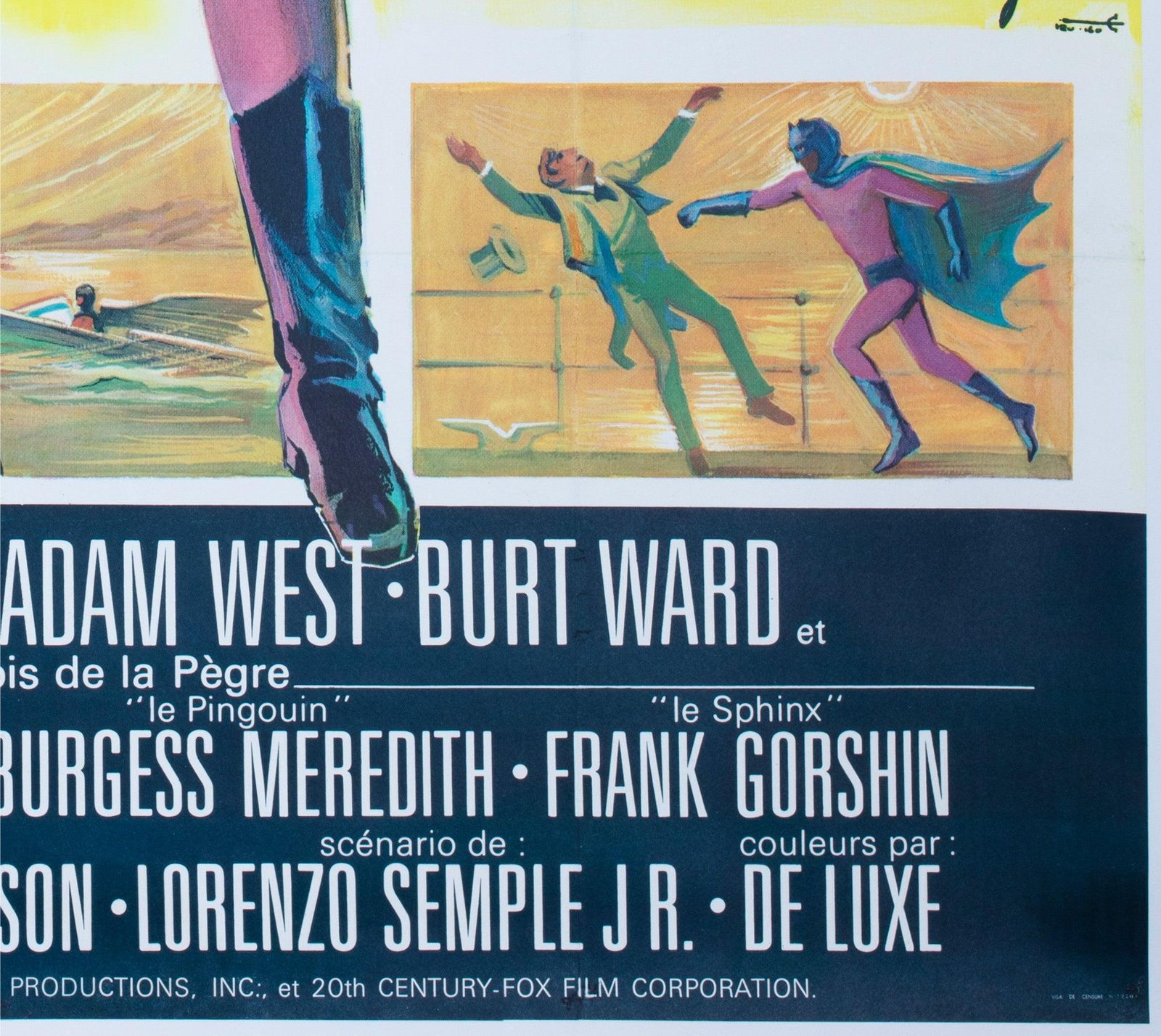 Batman 1966 French Grande Film Poster, Boris Grinsson photo vintage