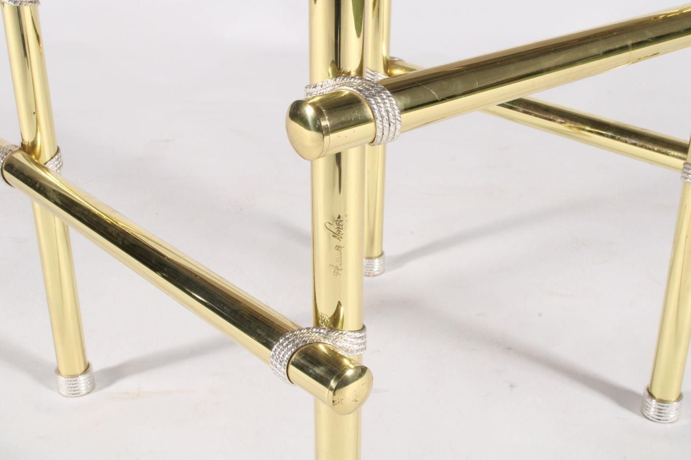 Pair Of Vintage Italian Hollywood Regency Style Side Tables photo buy