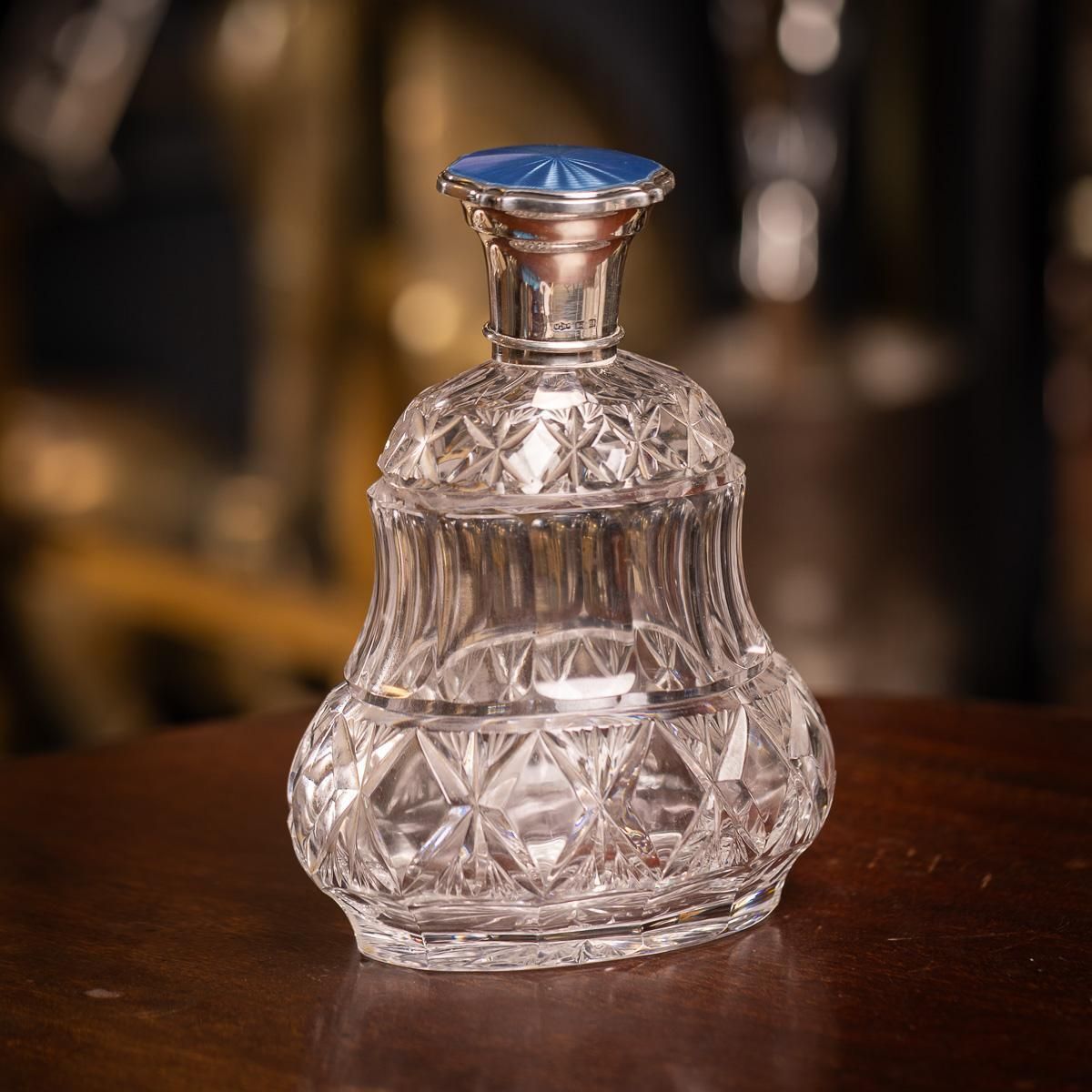 Antique Regency Cut Glass Scent Bottle By Mappin & Webb, Silver, 1812 photo furniture