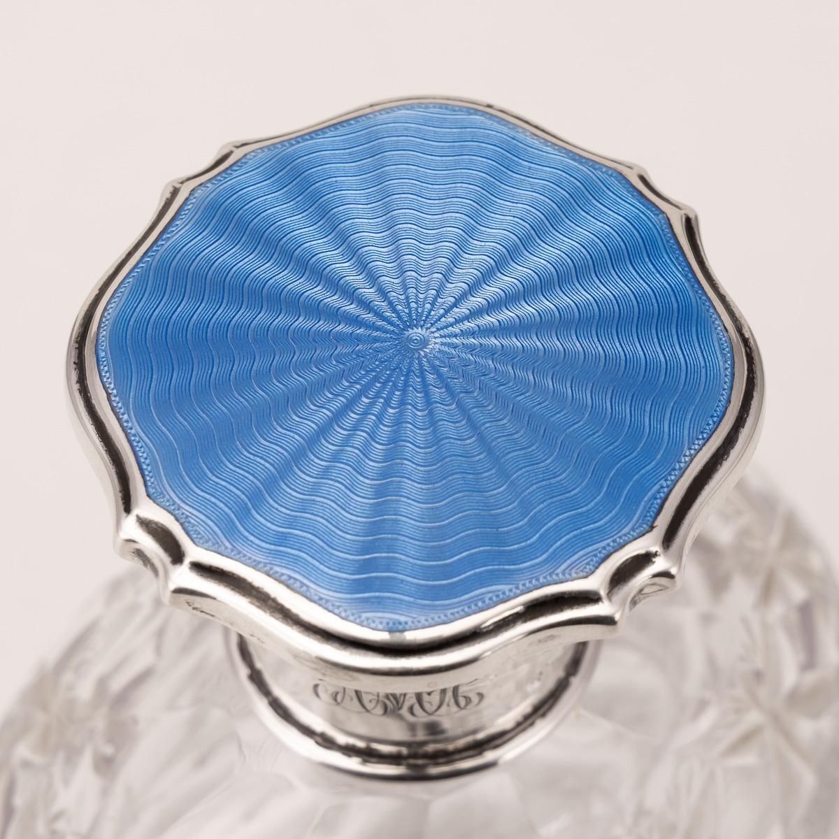 photo for sale Antique Regency Cut Glass Scent Bottle By Mappin & Webb, Silver, 1812