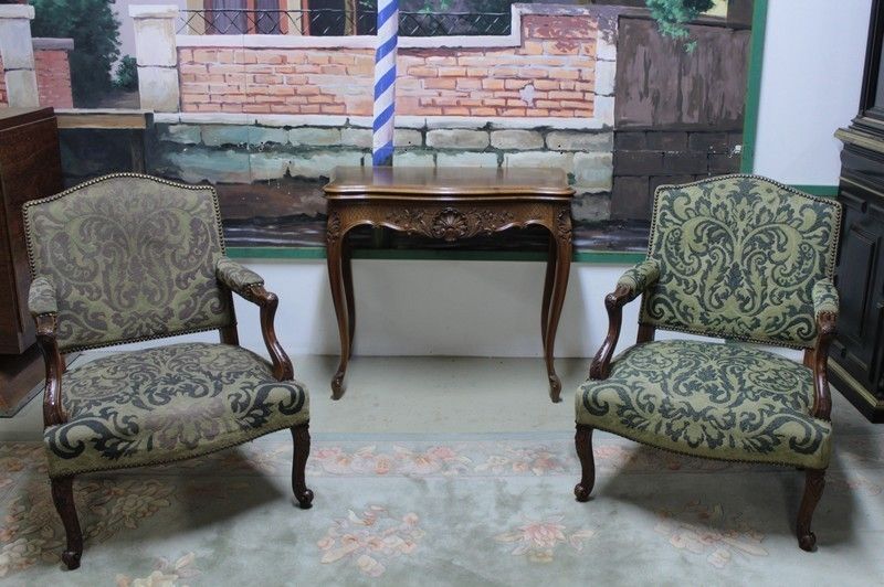Table Louis XV Games Walnut 20th photo furniture
