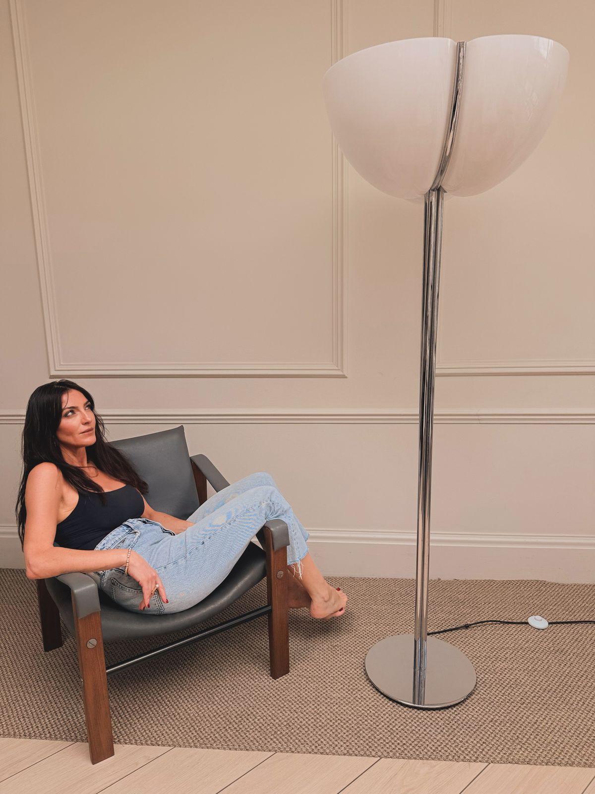 1300.0 Tricena Floor Lamp Attributed To Ingo Maurer For Design M, Germany, C.1970s photo