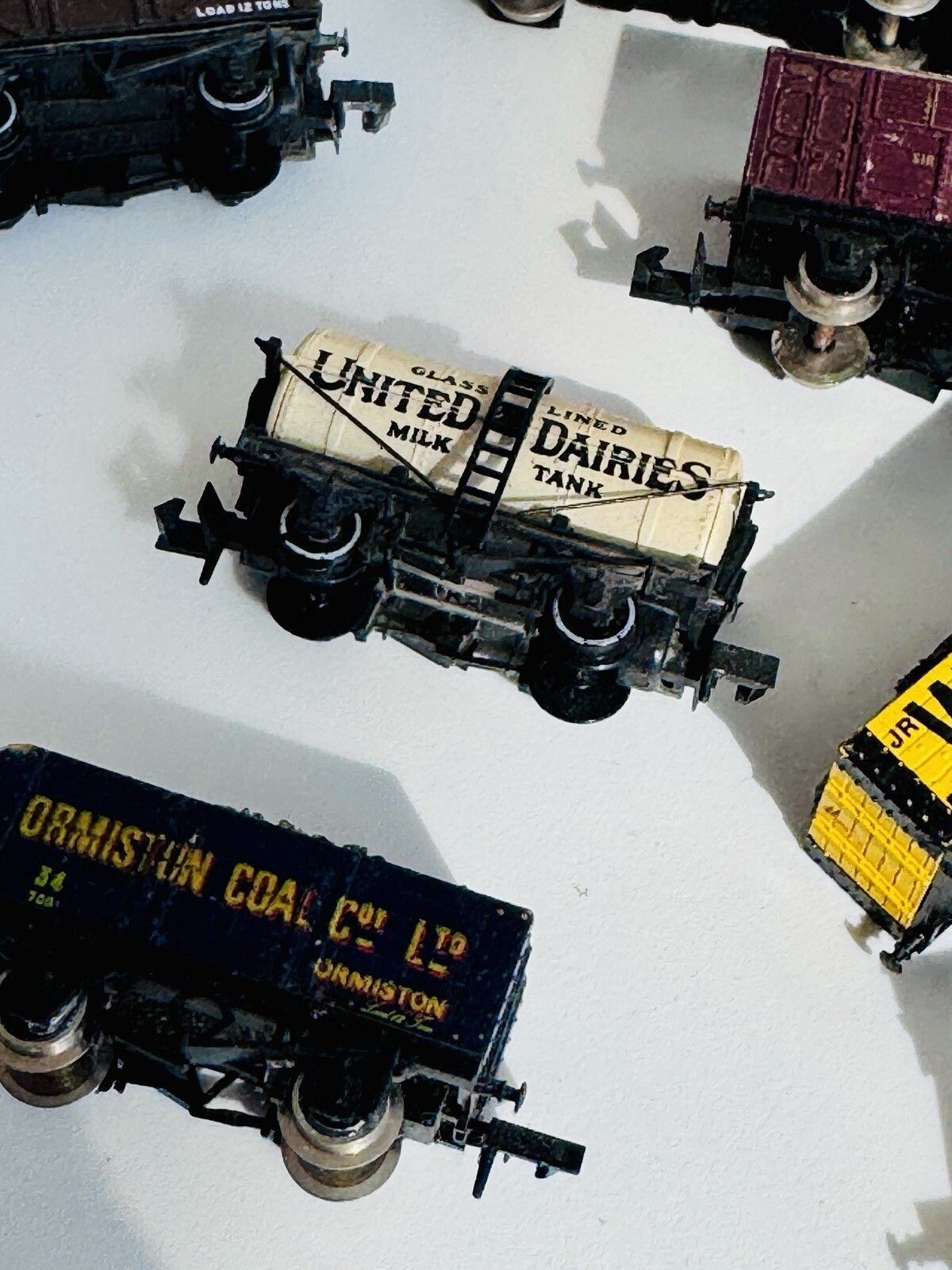 Large Bundle Of Vintage Graham Farish N Gauge Model Railway Freight Wagons photo for sale